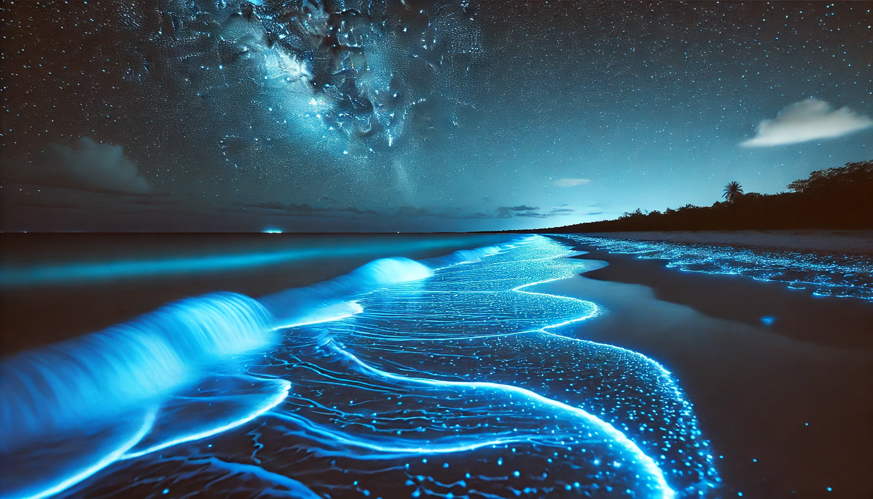 Bioluminescent Beach