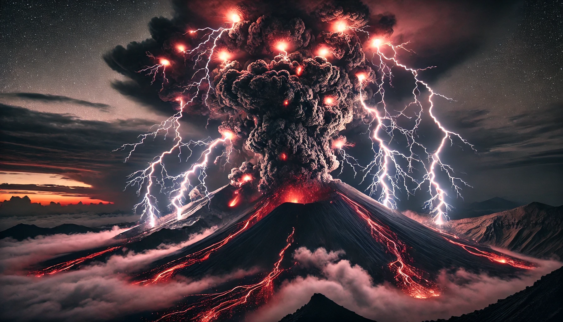 Volcanic Lightning